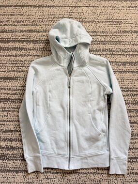 Lululemon Scuba Full-Zip Hoodie Sheer Blue Size 12
